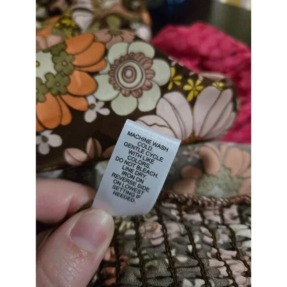 Cato Womens Multicolor Floral Collared Short Sleeve Shirt Plus Size 22/24 70's - Picture 9 of 10